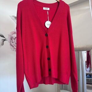 Zenana Outfitters Women's Vibrant Red Cardigan